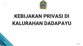 KEBIJAKAN PRIVASI KALURAHAN DADAPAYU